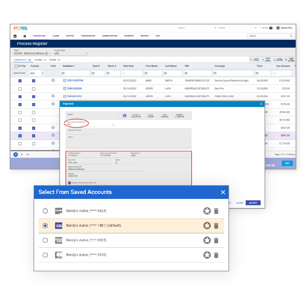 Dealership Payment Integration