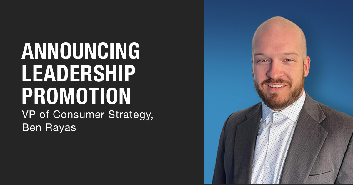 Announcing Leadership Promotion - VP of Consumer, Ben Rayas